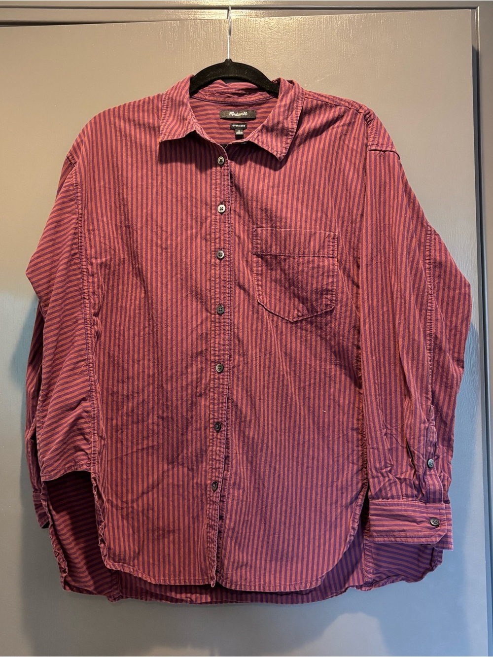 Madewell Oversized Striped Button-Down Shirt
